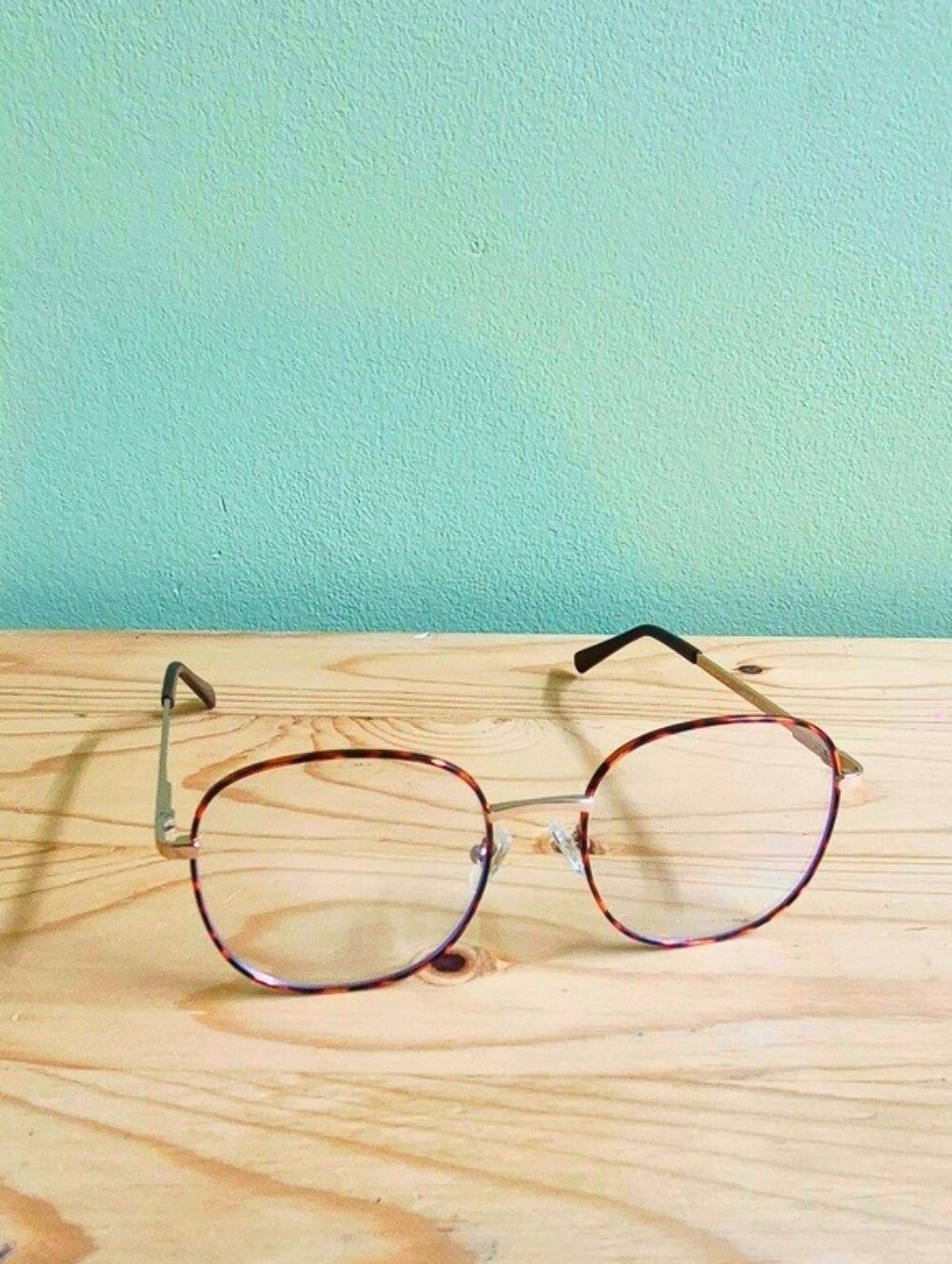 American Eagle Round Tortoise Wire Blue Light Glasses